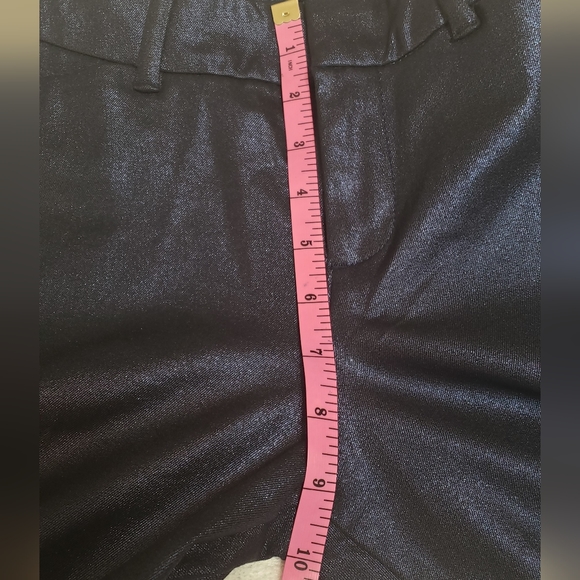 Old Navy Women's Blue Shimmer Pixe Mid Rise Size 4 - Picture 5 of 15